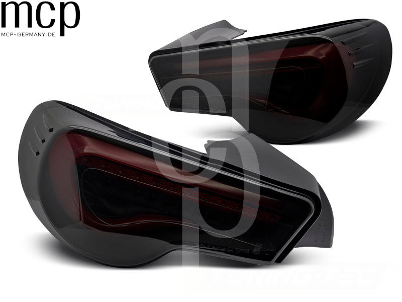 LED Lightbar Rückleuchten Set für Toyota GT86 (2012 bis 2021) in Smoke/Rot mit Dynamischem Blinker