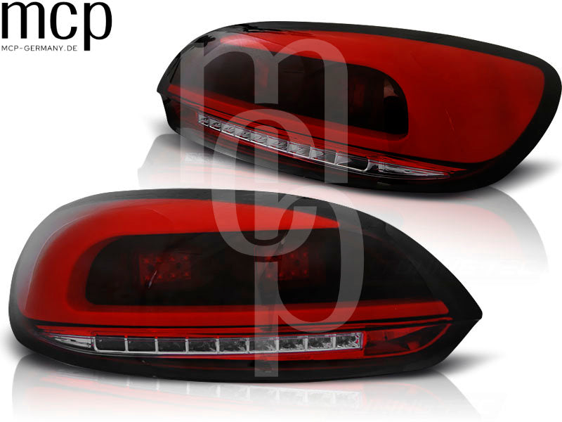 LED Lightbar Rückleuchten Set für VW Scirocco III (3) Sportcoupé (2008 bis 2014) in Rot/Smoke