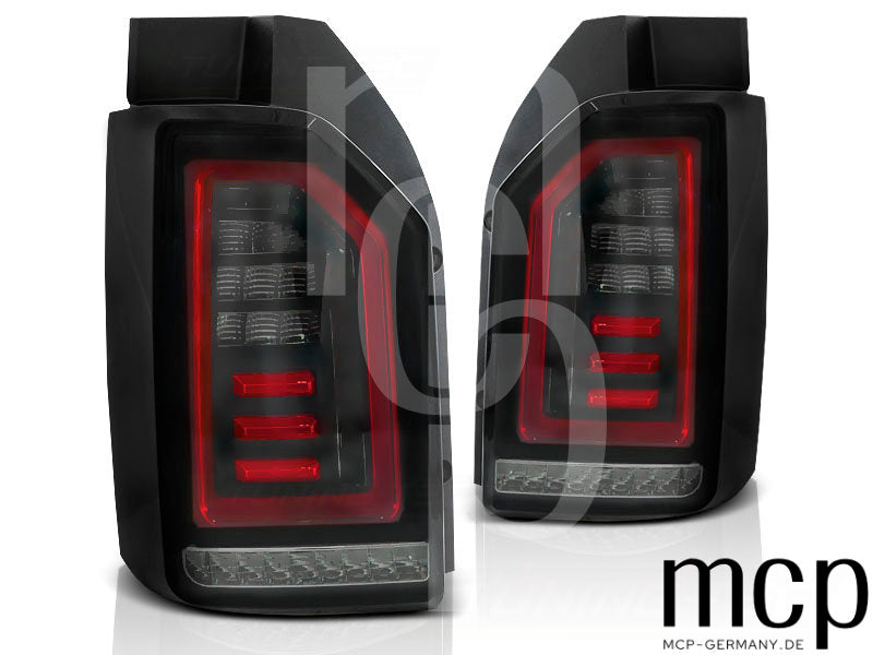 Voll LED Lightbar Rückleuchten Set für VW T6 (07/15 bis 08/19) in Smoke/Rot