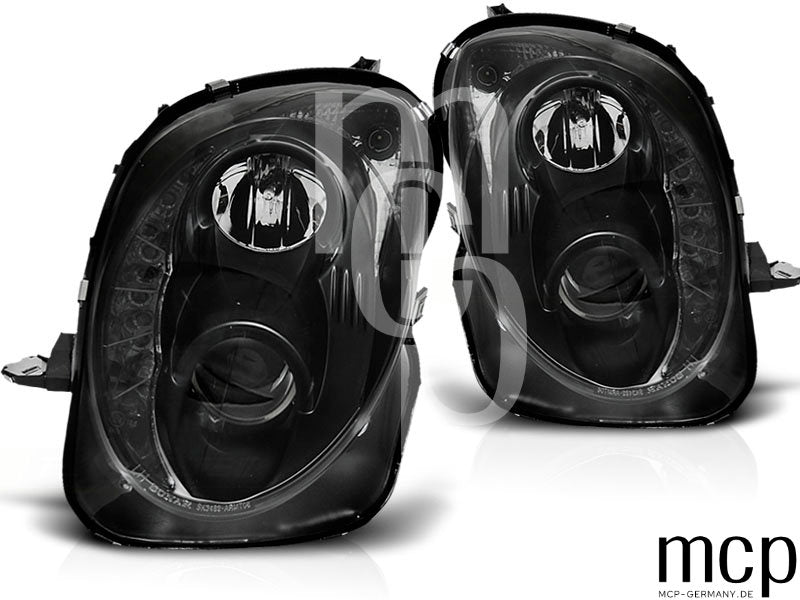 LED Tagfahrlicht Scheinwerfer Set für Alfa Romeo MiTo (2008 bis 2019) in Schwarz