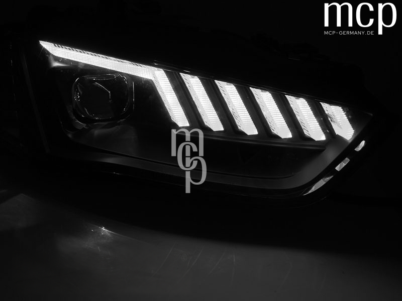 LPAUF8 Audi A4 B8 Schwarz LED Lichtdetail