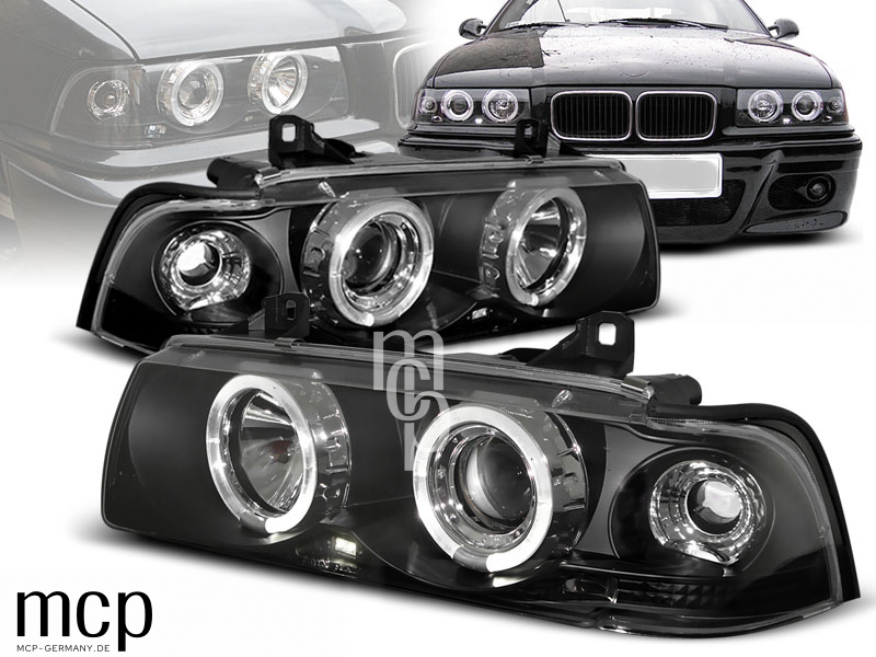 BMW E36 Scheinwerfer LPBM02 – Einbaubeispiel und Scheinwerfer-Set