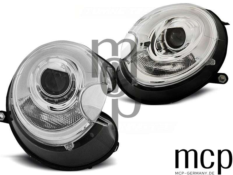 Scheinwerfer Set für BMW Mini (Cooper) (2006 bis 2014) in Chrom