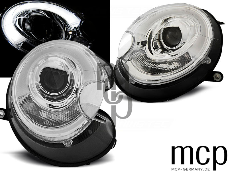 Scheinwerfer Set für BMW Mini (Cooper) (2006 bis 2014) in Chrom