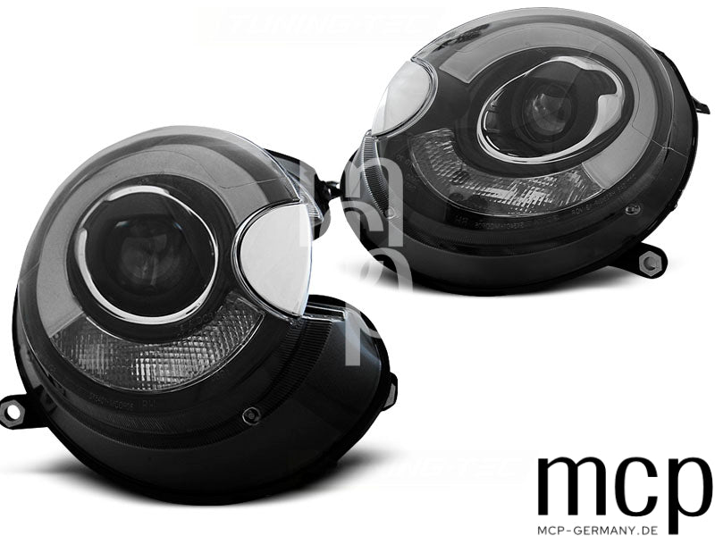 Scheinwerfer Set für BMW Mini (Cooper) (2006 bis 2014) in Schwarz