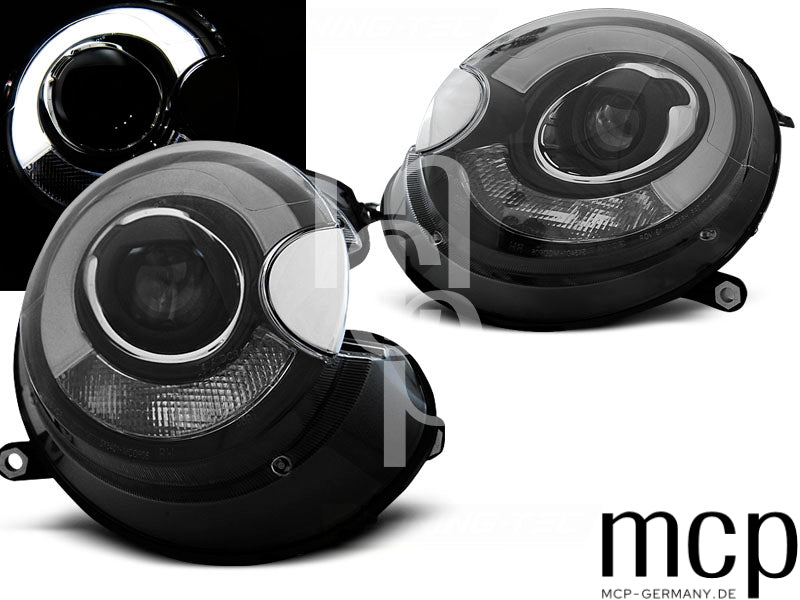 Scheinwerfer Set für BMW Mini (Cooper) (2006 bis 2014) in Schwarz