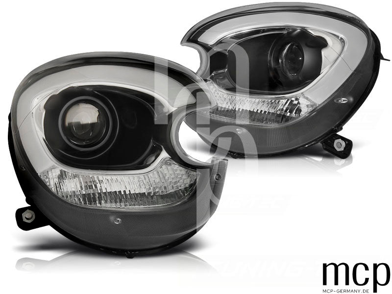 Xenon Scheinwerfer Set für BMW Mini (Cooper) R60 R61 Countryman (2010 bis 2016) in Schwarz