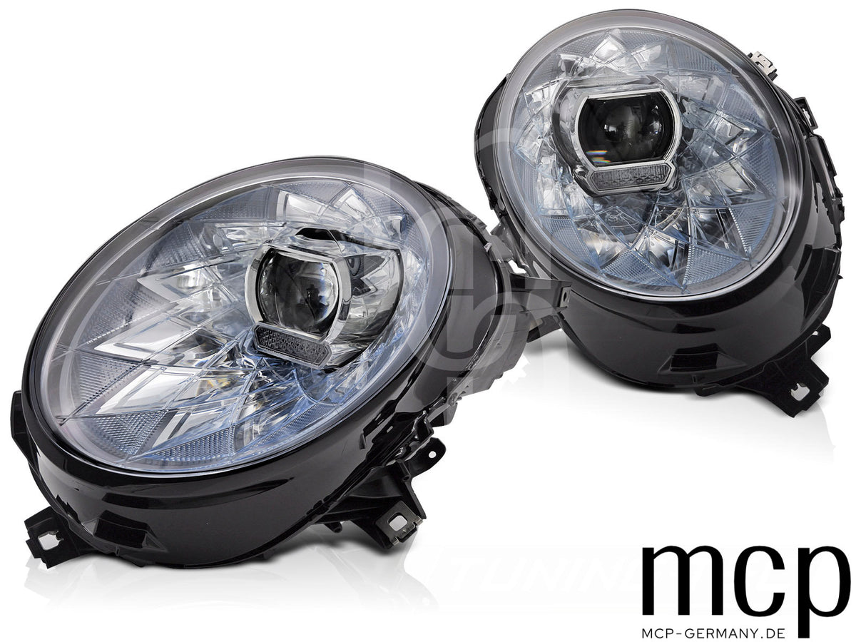 Voll LED Scheinwerfer Set für BMW Mini (Cooper) F54 F55 F56 F57 (2014 bis 2021) mit LED Tagfahrlicht