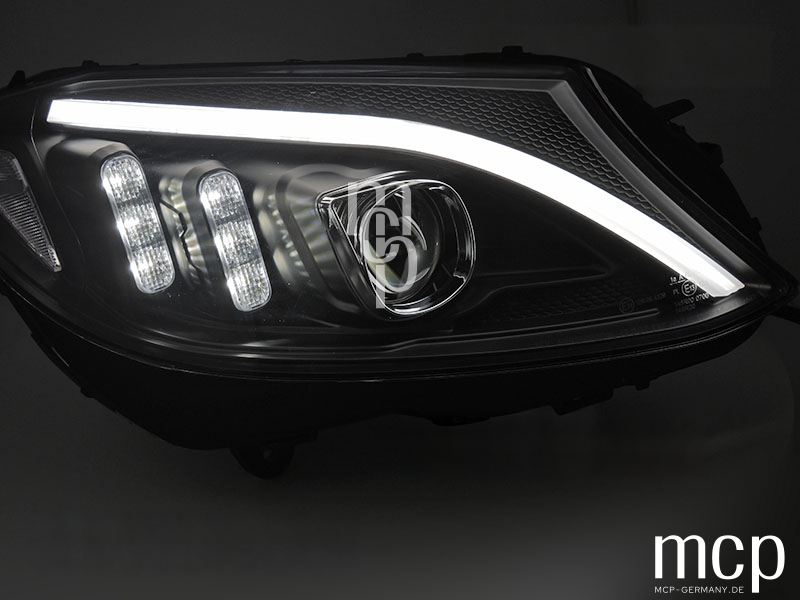 Mercedes W205 Scheinwerfer Schwarz LPMEE7 – 06 Tagfahrlicht