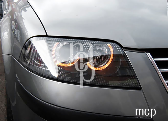 Angel Eyes Scheinwerfer Set für VW Passat 3BG B5 FL (09/2000 bis 03/2005) in Schwarz – 2