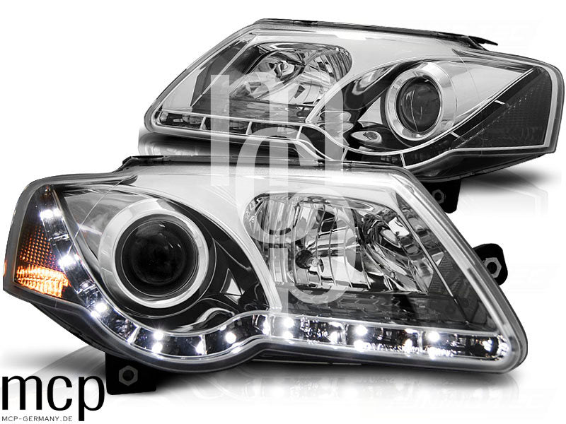 Scheinwerfer Set für VW Passat B6 3C (03/2005 bis 2010) in Chrom
