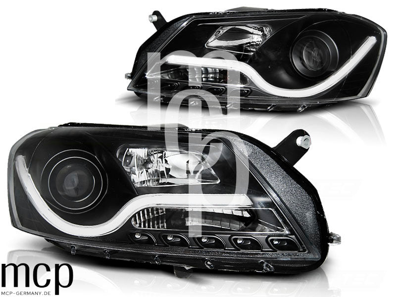 Scheinwerfer Set für VW Passat B7 (10/2010 bis 10/2014) in Schwarz
