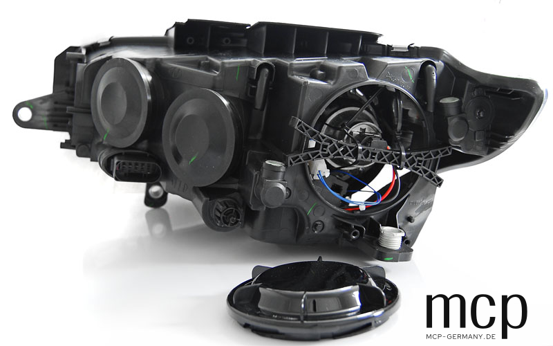 Scheinwerfer Set für VW Passat CC (2008 bis 2012) in Schwarz – Rückansicht