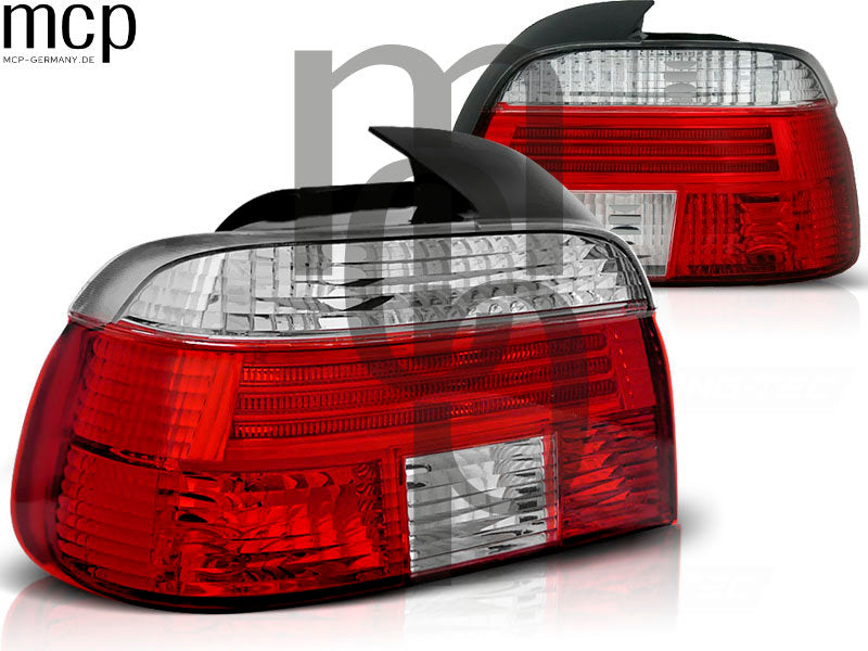 Rückleuchten Set für BMW 5er E39 Limousine (09/1995 bis 08/2000) in Rot/Klar