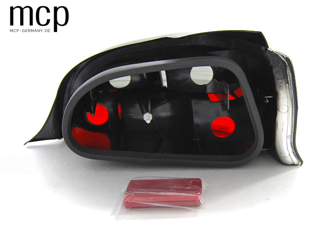 Rückleuchten Set für Citroën Saxo Schrägheck (1996 bis 1999) in Smoke – Rückansicht