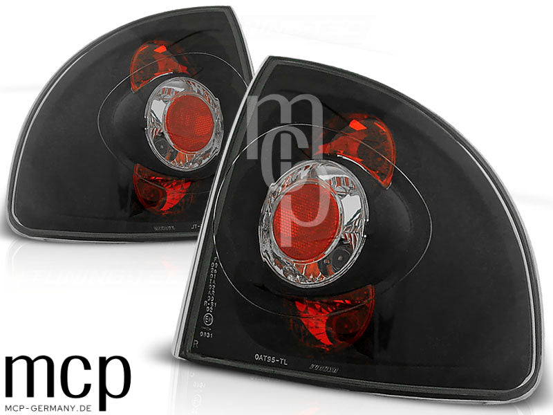 Rückleuchten Set für Opel Astra F Limousine / Cabrio (09/1991 bis 08/1997) in Schwarz