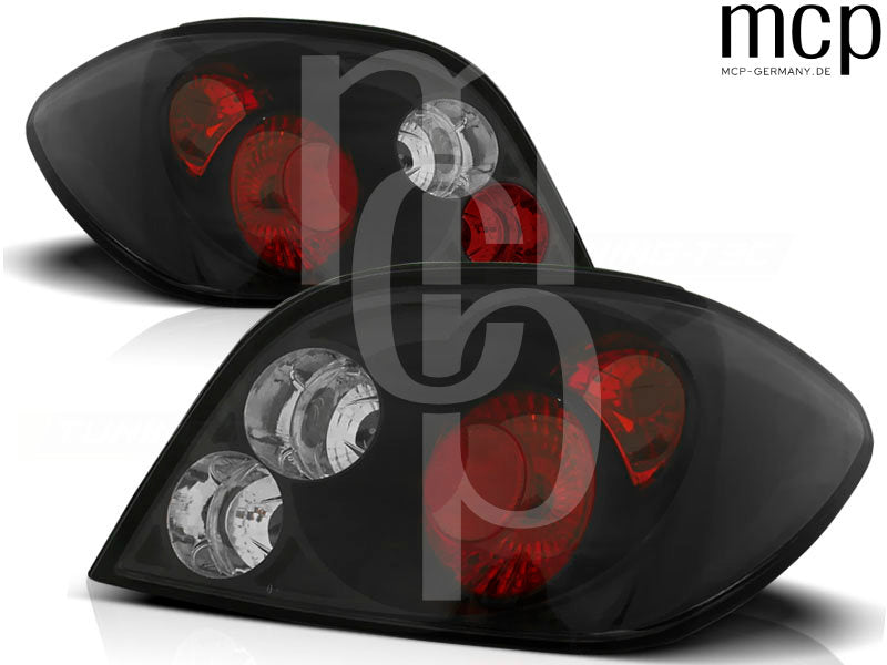 Rückleuchten Set für Peugeot 307 Schrägheck / 3-Türer / 5-Türer (04/2001 bis 2007) in Schwarz