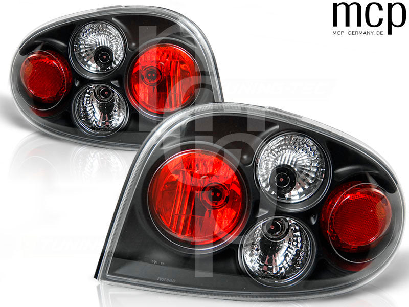 Rückleuchten Set für Renault Megane Coupé (1996 bis 10/2002) in Schwarz