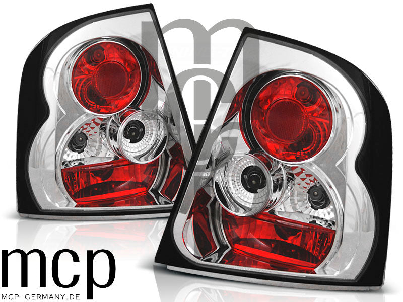 Rückleuchten Set für Škoda Octavia Liftback (03/1997 bis 07/2000) Liftback in Chrom