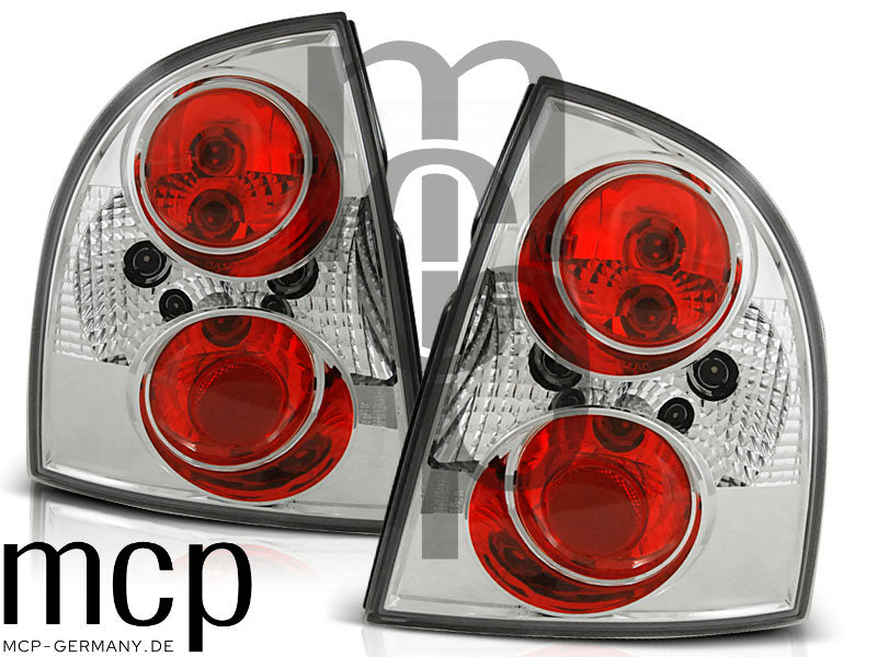 Rückleuchten Set für VW Passat 3BG Limousine (09/2000 bis 03/2005) in Chrom