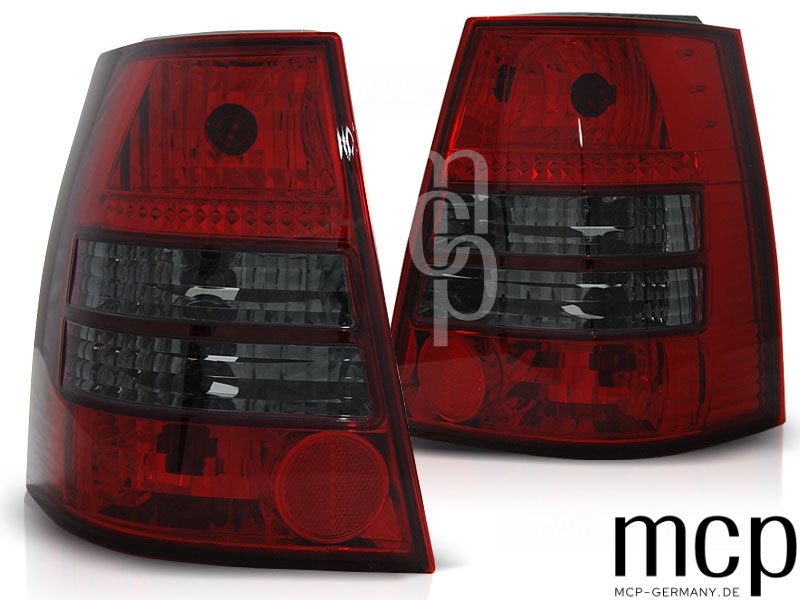 Rückleuchten Set für VW Golf 4 / Bora Variant (1999 bis 2006) in Rot/Smoke
