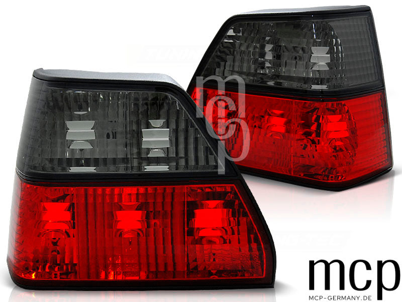Rückleuchten Set für VW Golf 2 Schrägheck (08/1983 bis 08/1991) in Rot/Smoke