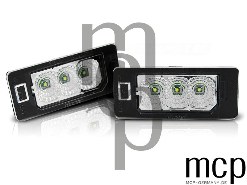 LED Kennzeichenbeleuchtung Set für Audi Q5 / A4 / A5 / TT / VW Passat B6 Kombi in Klar