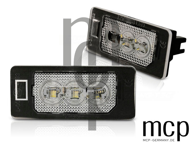 LED Kennzeichenbeleuchtung Set für Audi Q5 / A4 / A5 / TT / VW Passat B6 Kombi