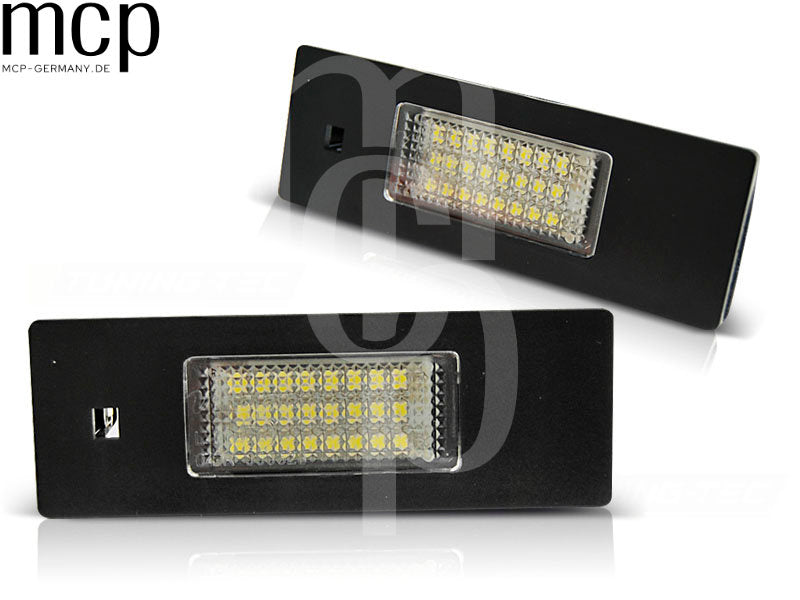 LED Kennzeichenbeleuchtung Set für BMW E63 / E64 / E81 / E87 / Z4 und Mini