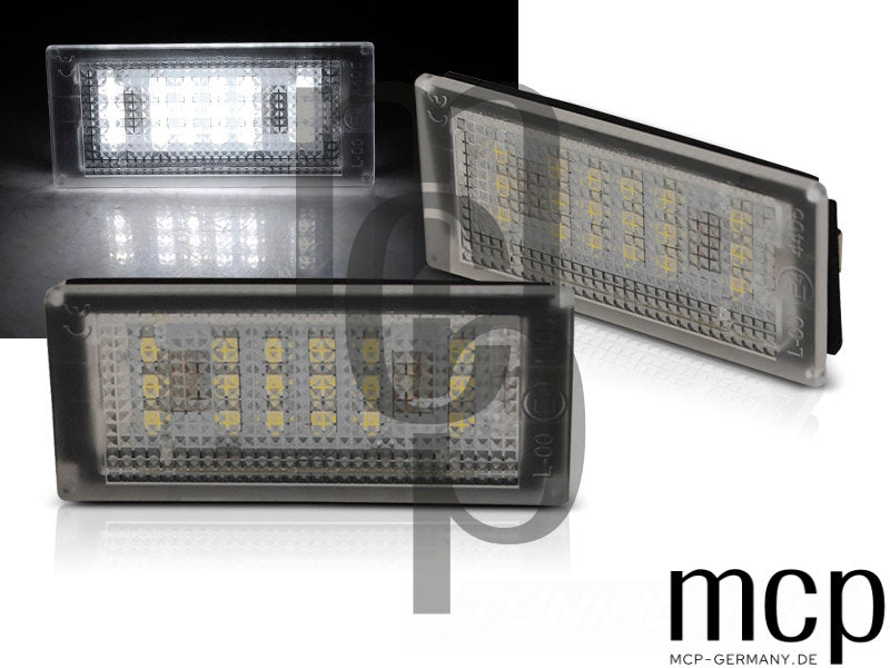 LED Kennzeichenbeleuchtung Set für BMW 3er E46 Coupé / Cabrio / E46 M3 LCI