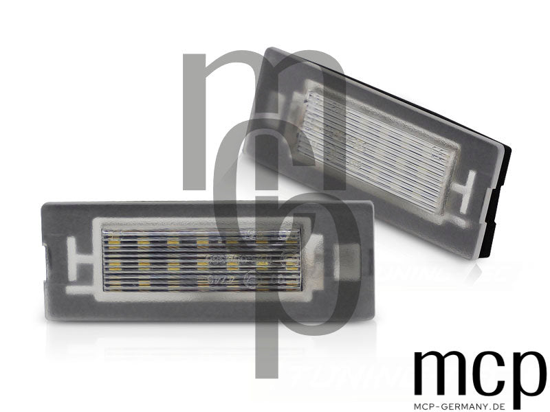 LED Kennzeichenbeleuchtung Set für Fiat Panda MK2 / MK3
