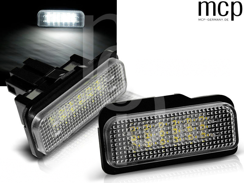 LED Kennzeichenbeleuchtung Set für Mercedes W211 / W219 / R171 / W203 Kombi – Ansicht 2