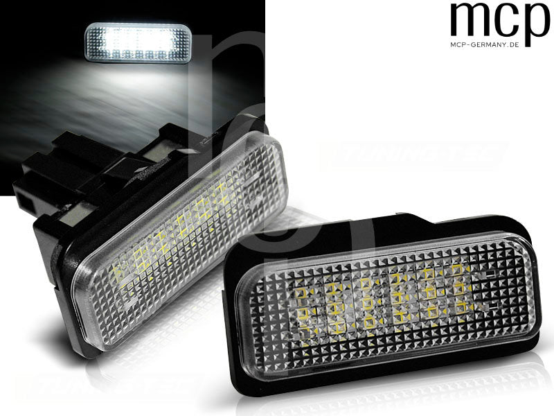 LED Kennzeichenbeleuchtung Set für Mercedes W211 / W219 / R171 / W203 Kombi