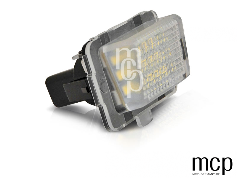 LED Kennzeichenbeleuchtung Set für Mercedes W204 / W205 / W212 / W221 / W222 / C117 – Nahansicht