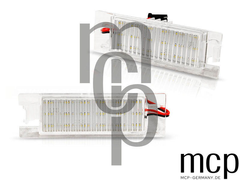 LED Kennzeichenbeleuchtung Set für Opel Zafira B/ Astra H/ Corsa D