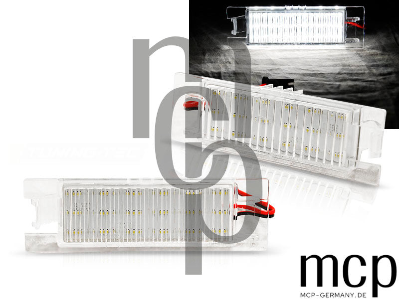 LED Kennzeichenbeleuchtung Set für Opel Zafira B/ Astra H/ Corsa D