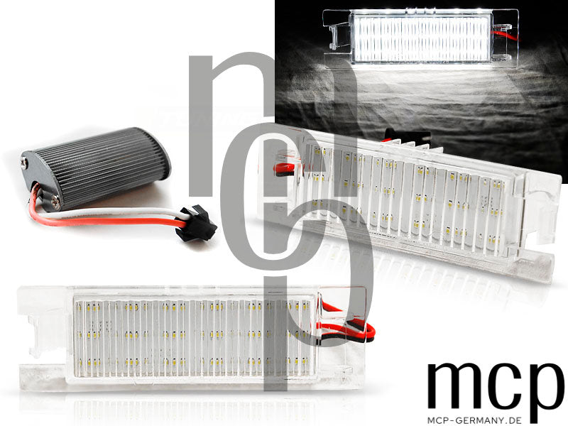 LED Kennzeichenbeleuchtung Set für Opel Zafira B/ Astra H/ Corsa D/ Insignia / Vectra C
