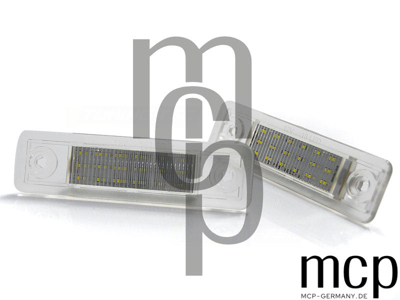 LED Kennzeichenbeleuchtung Set für Opel Corsa / Omega / Vectra / Zafira