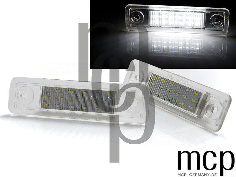 LED Kennzeichenbeleuchtung Set für Opel Corsa / Omega / Vectra / Zafira
