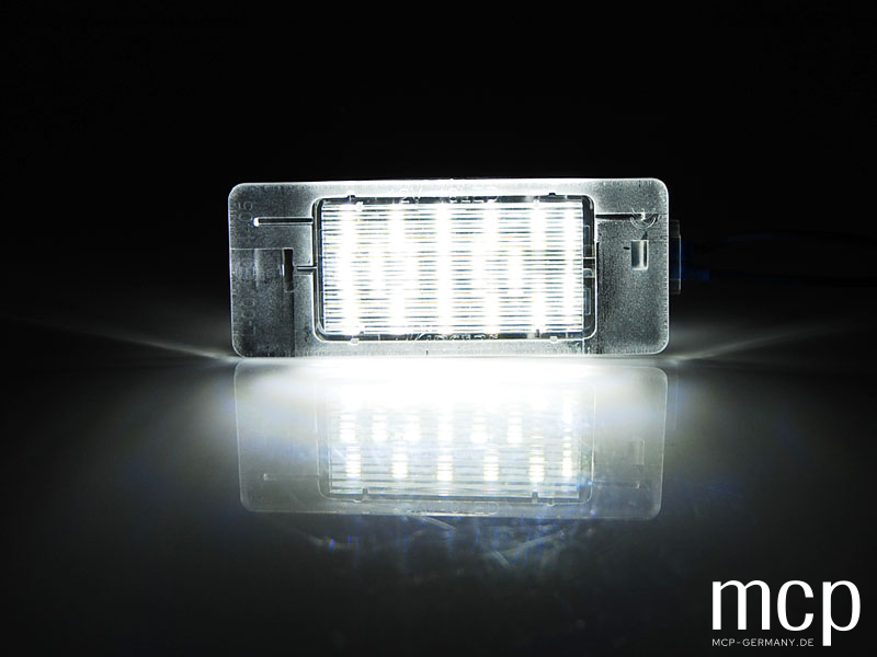 LED Kennzeichenbeleuchtung Set für Opel Vectra C Kombi – Leuchtansicht