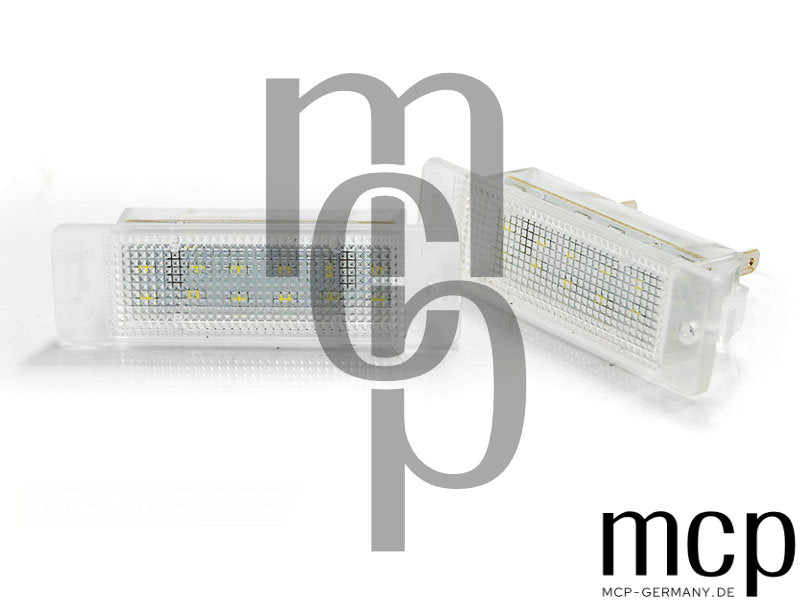 LED Kennzeichenbeleuchtung Set für Opel Astra F / Calibra