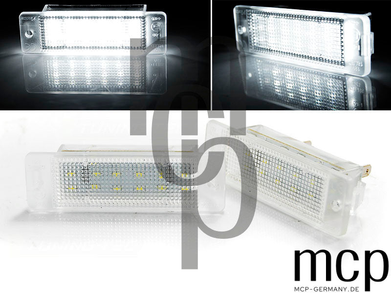 LED Kennzeichenbeleuchtung Set für Opel Astra F / Calibra