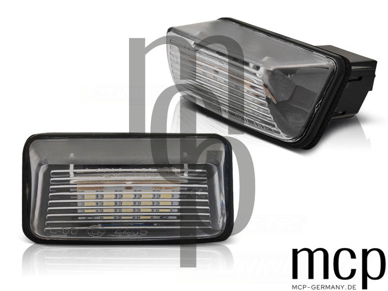 LED Kennzeichenbeleuchtung Set für Peugeot 206 / 306 / 307 / Partner und Citroën C3 / C5 / Xsara / Berlingo / Saxo