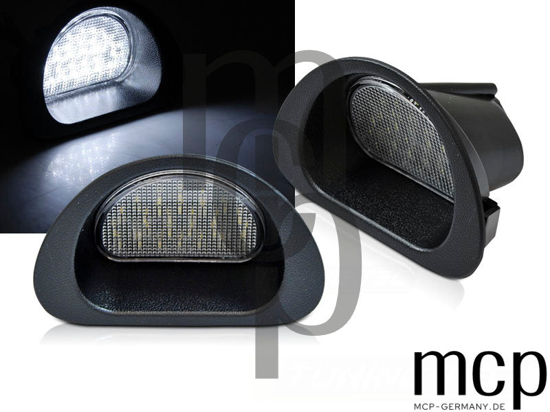 LED Kennzeichenbeleuchtung Set für Peugeot 107 / Citroën C1
