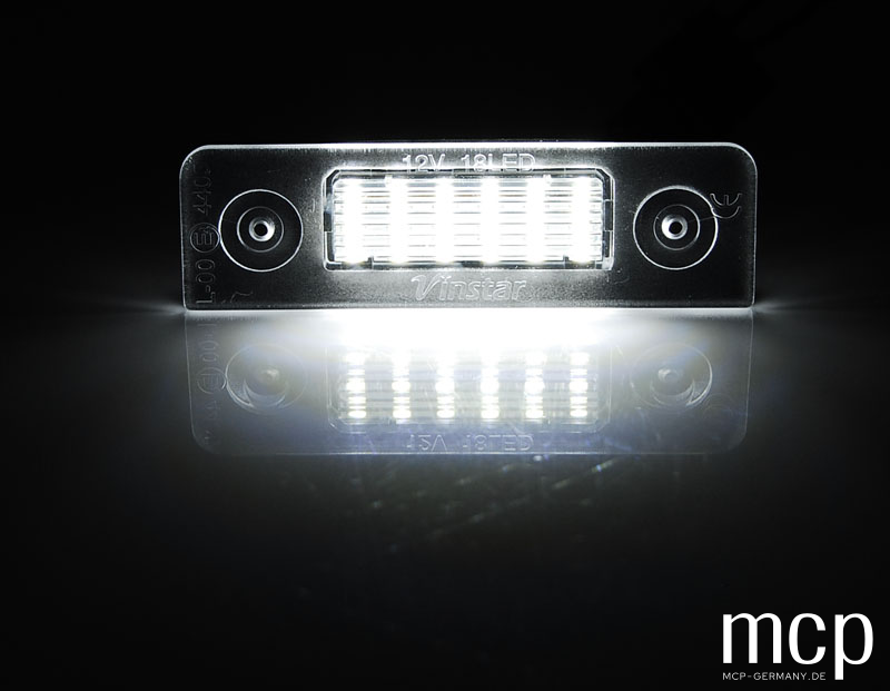 LED Kennzeichenbeleuchtung Set für Škoda Octavia / Roomster – MCP Produktbild 2