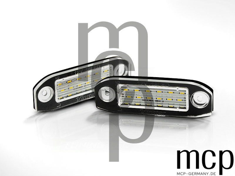 LED Kennzeichenbeleuchtung Set für Volvo S40 / V50 / S60 / V70 / S80 / XC60 / XC70 / XC90