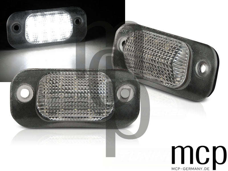 LED Kennzeichenbeleuchtung Set für VW Golf III / Polo III / Seat Cordoba