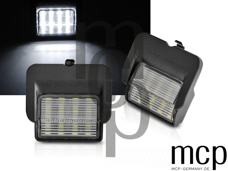 LED Kennzeichenbeleuchtung Set für VW Polo 6N Schrägheck