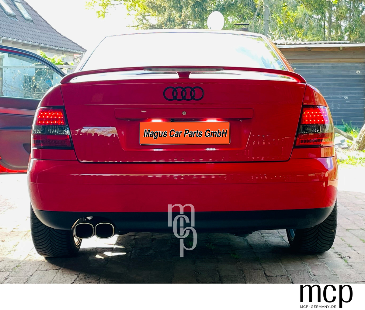 MCP 023017 LED-Rückleuchten am Audi A4 B5 – Einbaubeispiel