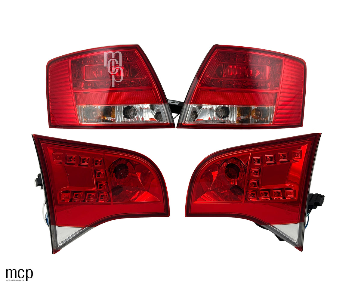 MCP 023056 – Audi A4 B7 Avant LED Rückleuchten rot/klar – Vollstaendiges Set
